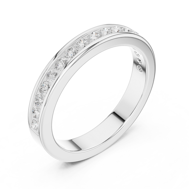 Ladies Ring DDLR-437@7 - White Gold - Image