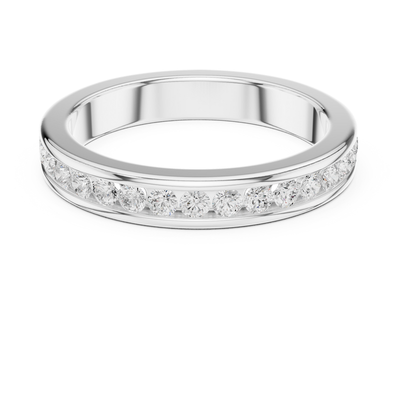 Ladies Ring DDLR-437@7 - White Gold - Image