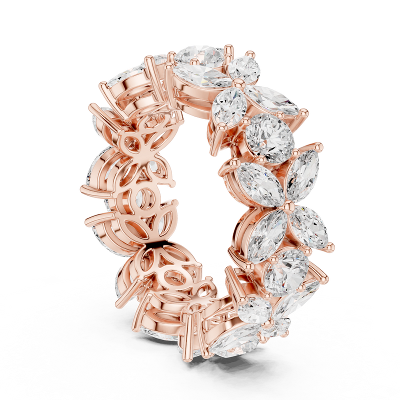 Ladies Ring DDLR-439@7 - Rose Gold - Image