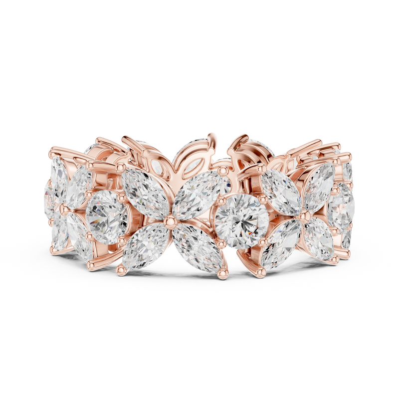 Ladies Ring DDLR-439@7 - Rose Gold - Image