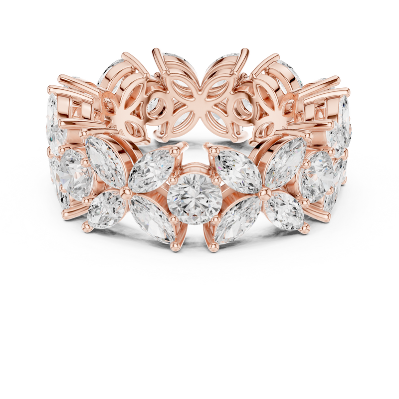 Ladies Ring DDLR-439@7 - Rose Gold - Image