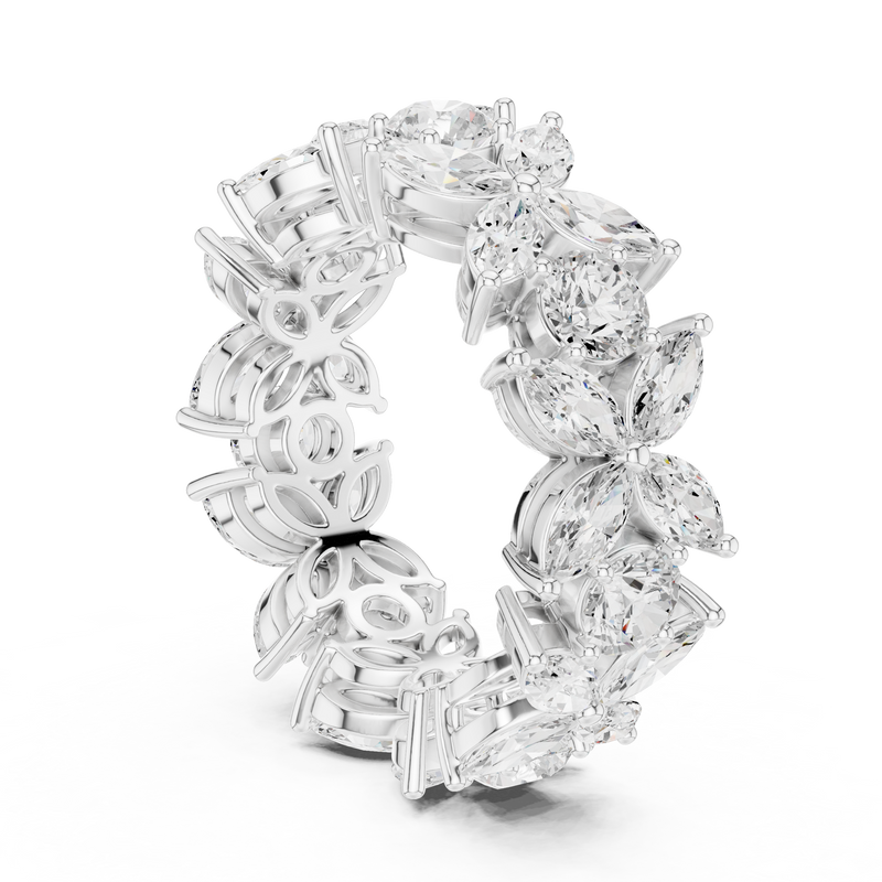 Ladies Ring DDLR-439@7 - White Gold - Image
