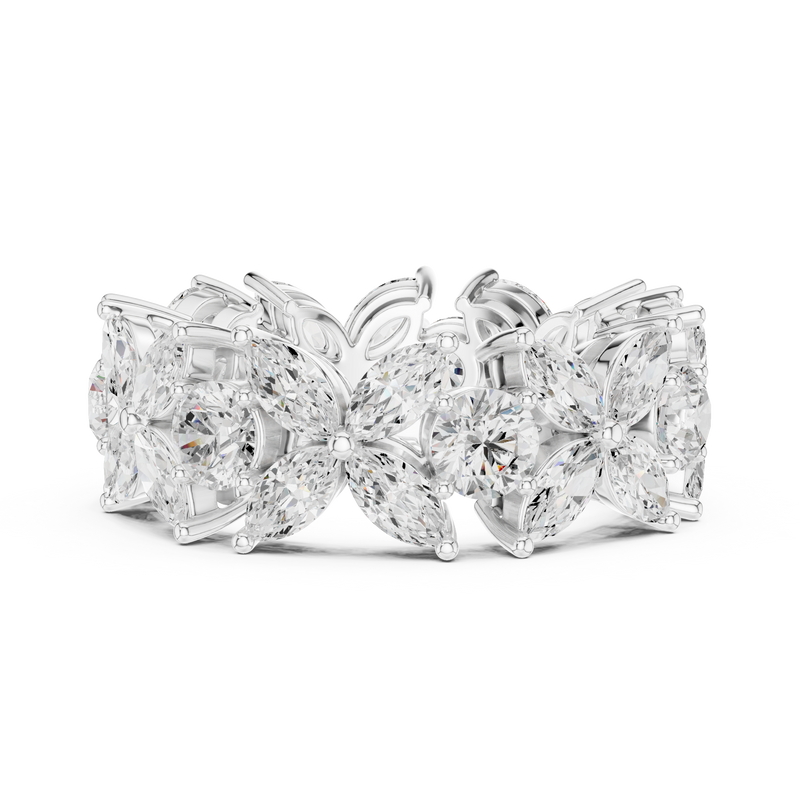 Ladies Ring DDLR-439@7 - White Gold - Image
