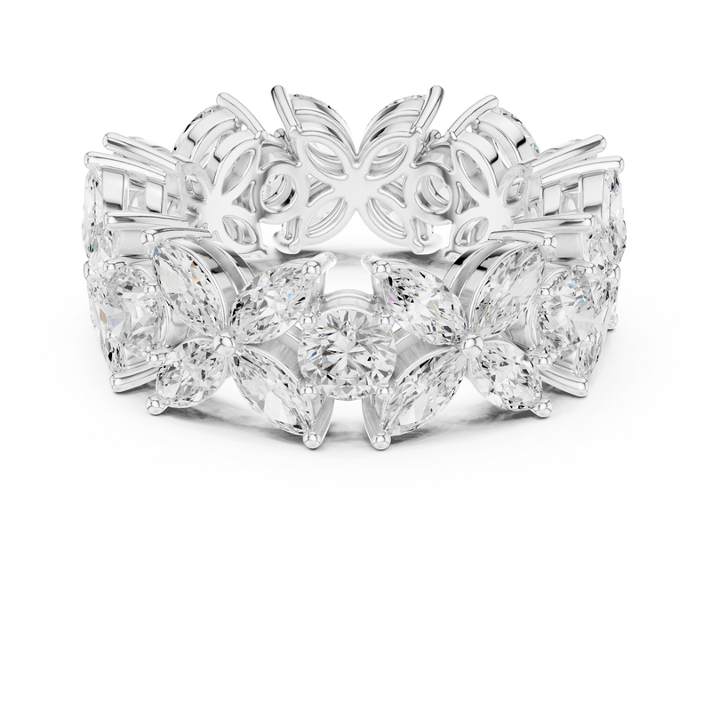 Ladies Ring DDLR-439@7 - White Gold - Image