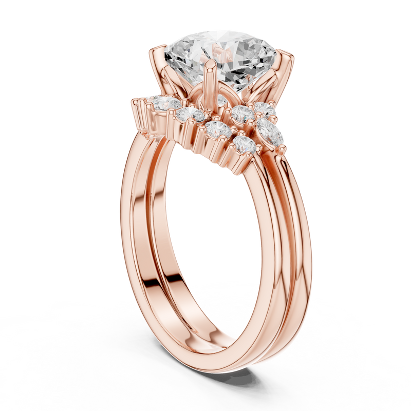 Ladies Ring DDLR-440@7 - Rose Gold - Image
