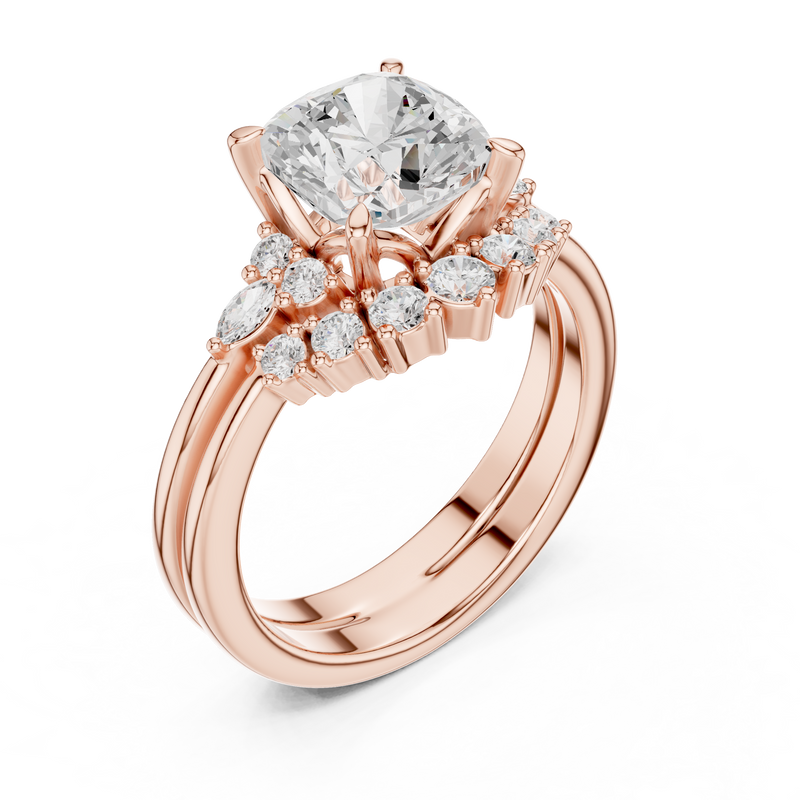 Ladies Ring DDLR-440@7 - Rose Gold - Image