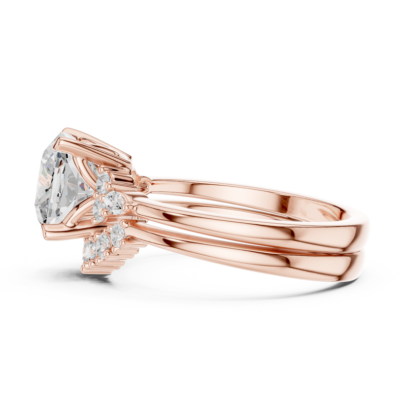 Ladies Ring DDLR-440@7 - Rose Gold - Image
