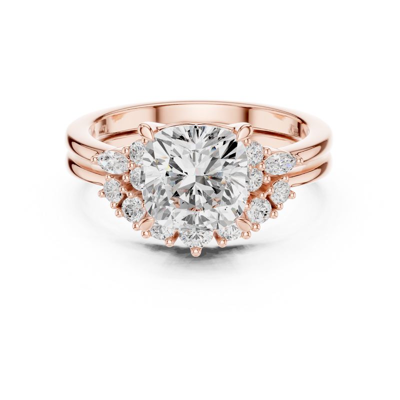 Ladies Ring DDLR-440@7 - Rose Gold - Image