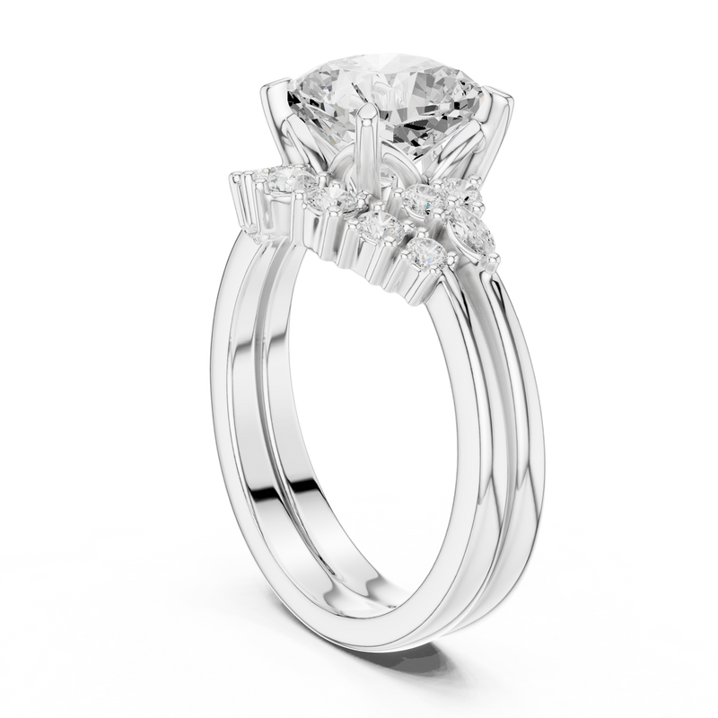 Ladies Ring DDLR-440@7 - White Gold - Image