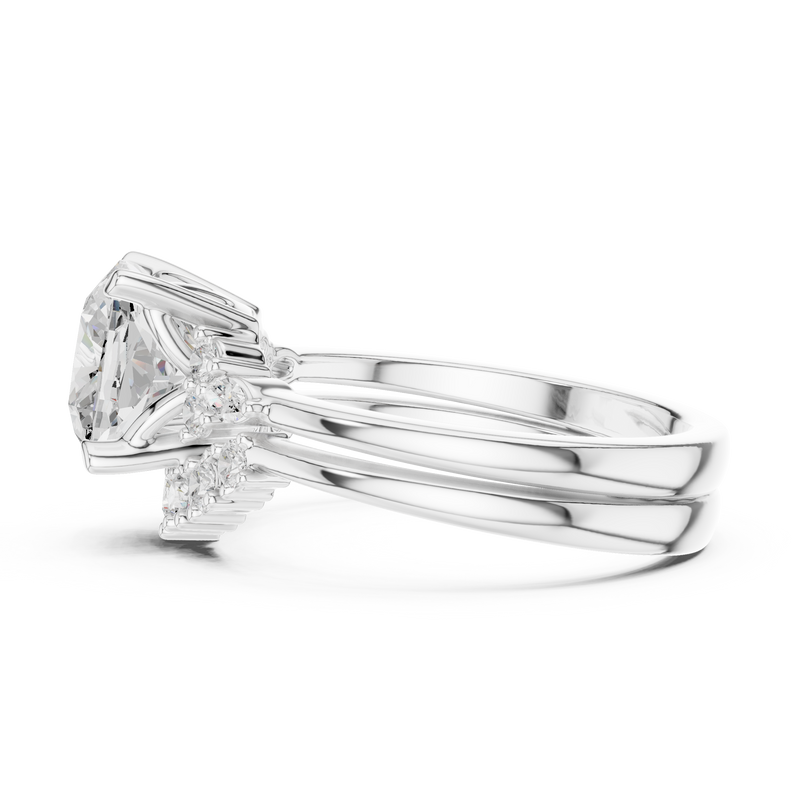 Ladies Ring DDLR-440@7 - White Gold - Image