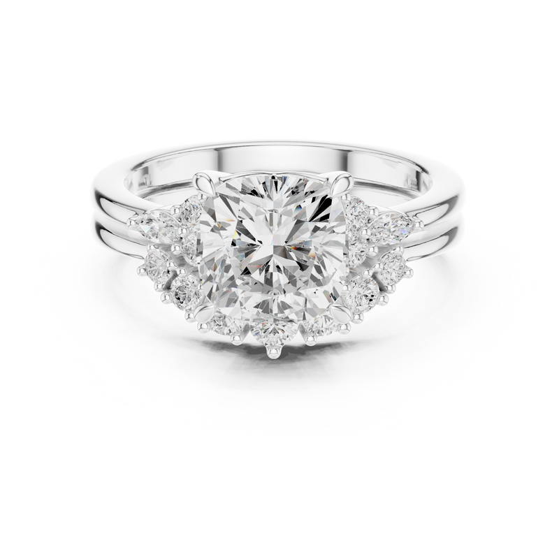 Ladies Ring DDLR-440@7 - White Gold - Image