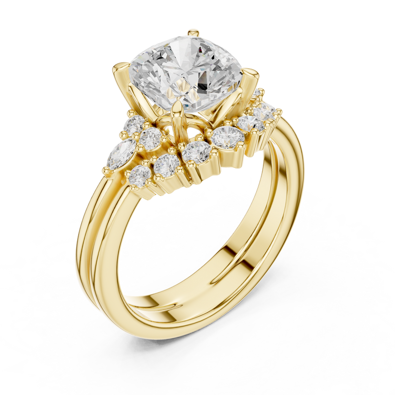 Ladies Ring DDLR-440@7 - Yellow Gold - Image