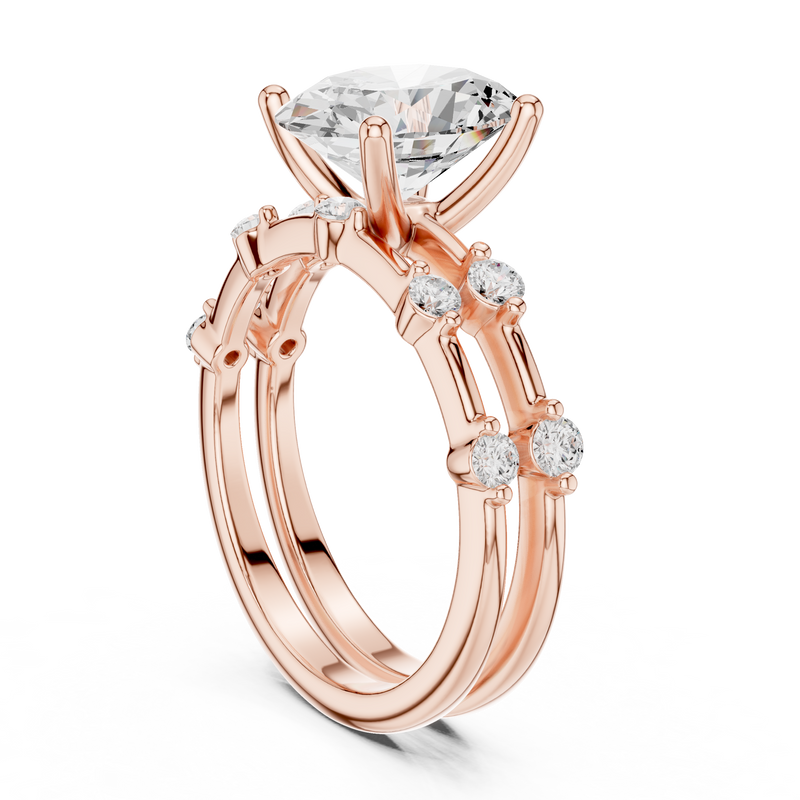 Ladies Ring DDLR-441@7 - Rose Gold - Image