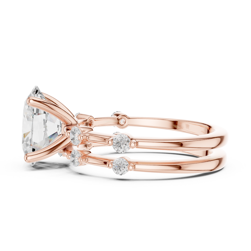 Ladies Ring DDLR-441@7 - Rose Gold - Image