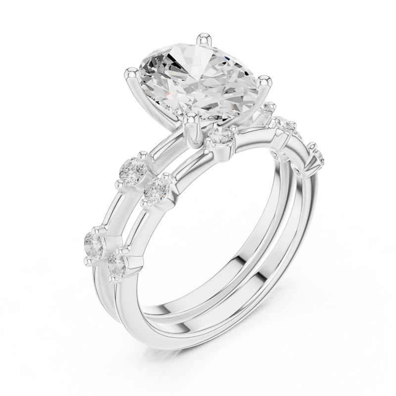 Ladies Ring DDLR-441@7 - White Gold - Image