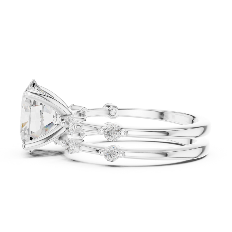 Ladies Ring DDLR-441@7 - White Gold - Image