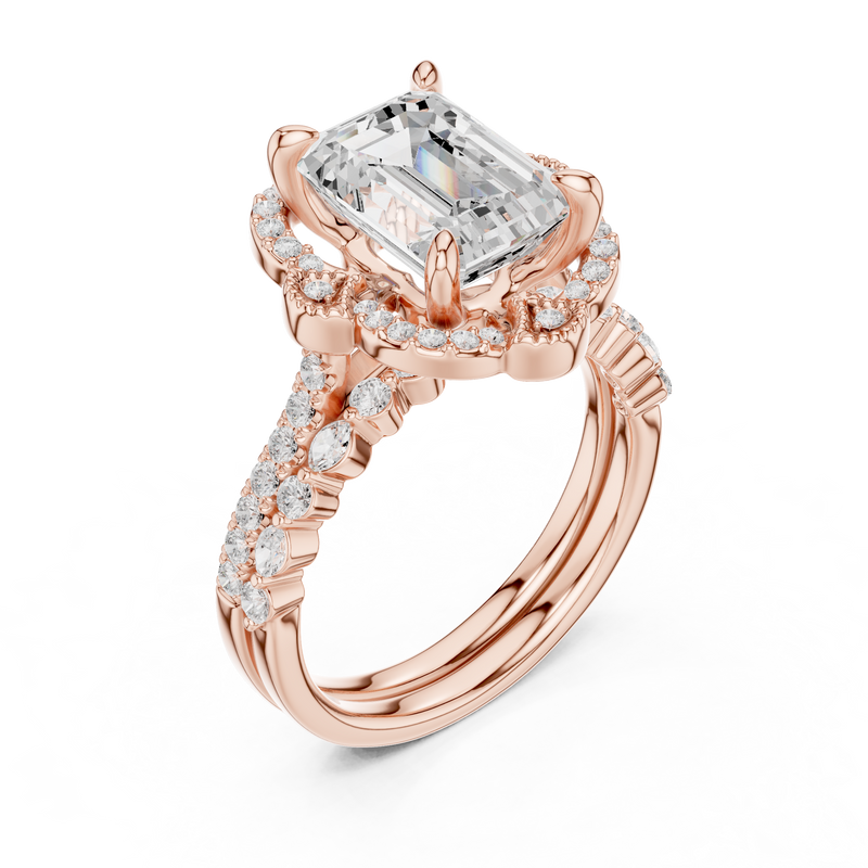 Ladies Ring DDLR-442@7 - Rose Gold - Image