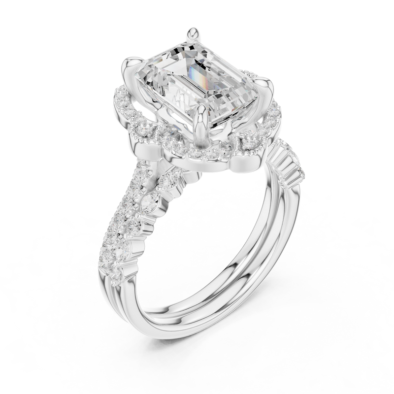 Ladies Ring DDLR-442@7 - White Gold - Image