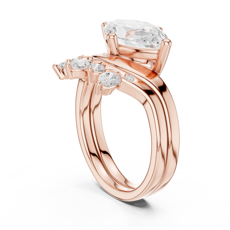 Ladies Ring DDLR-444@7 - Rose Gold - Image