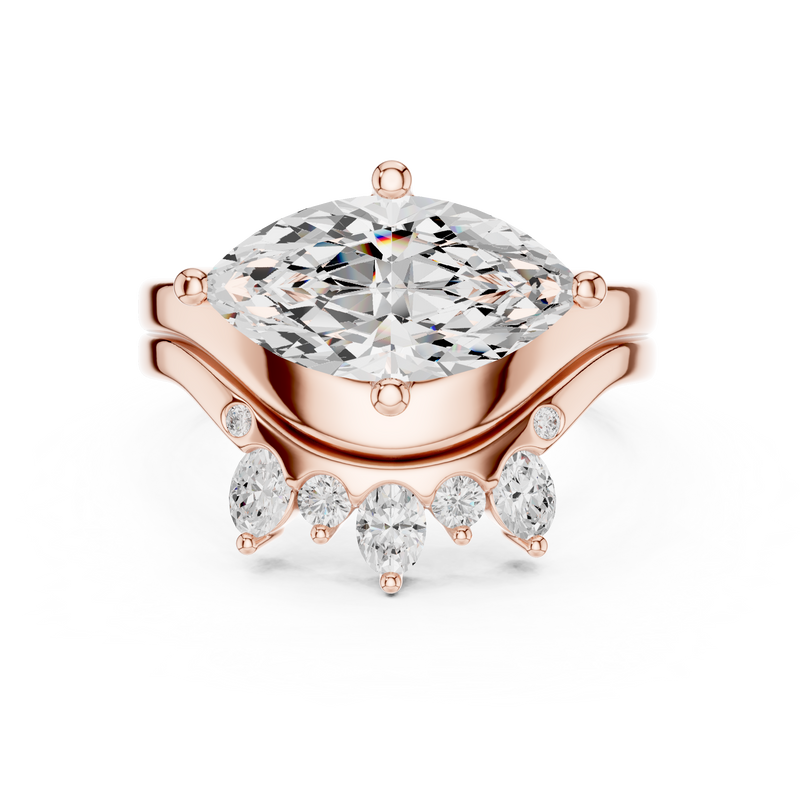 Ladies Ring DDLR-444@7 - Rose Gold - Image