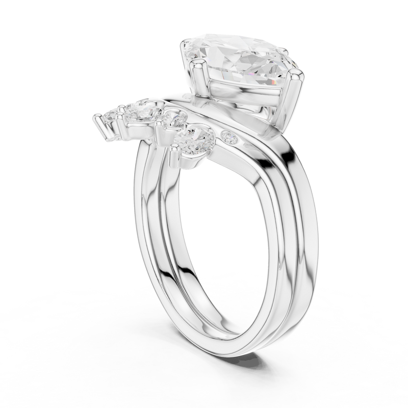 Ladies Ring DDLR-444@7 - White Gold - Image
