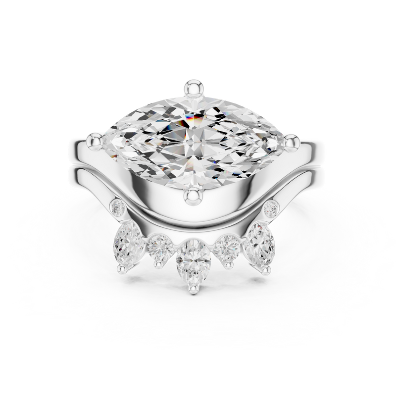Ladies Ring DDLR-444@7 - White Gold - Image