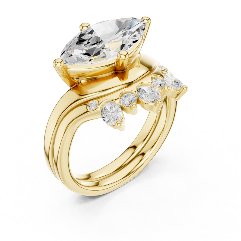 Ladies Ring DDLR-444@7 - Yellow Gold - Image