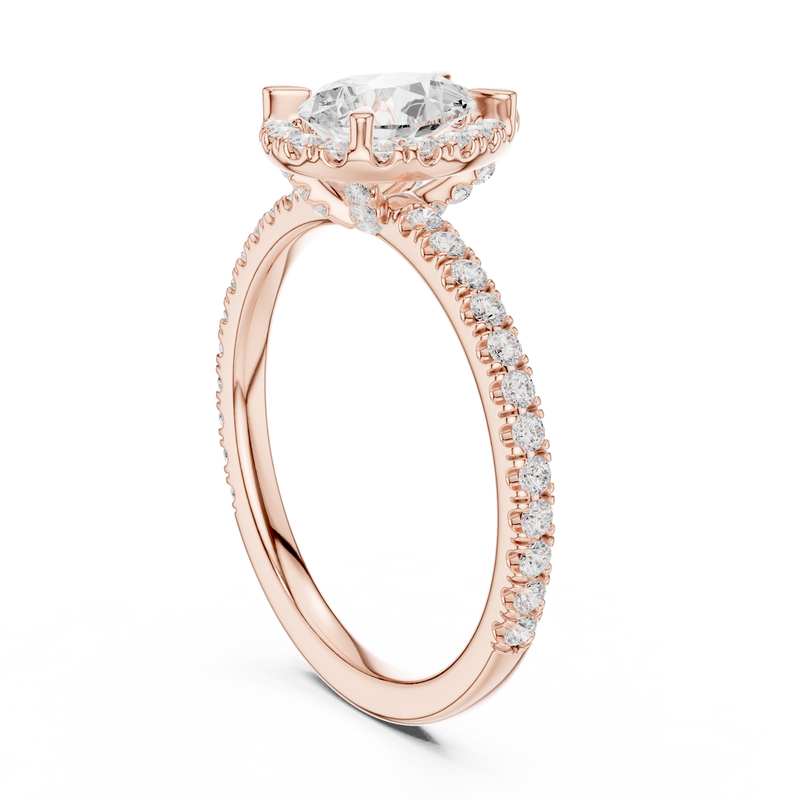 Ladies Ring DDLR-445@7 - Rose Gold - Image