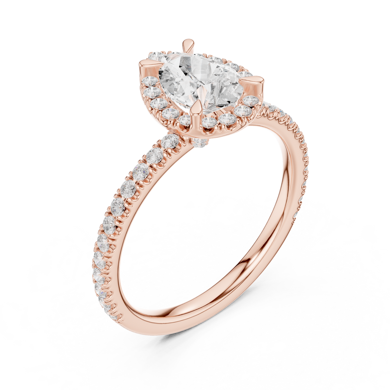 Ladies Ring DDLR-445@7 - Rose Gold - Image