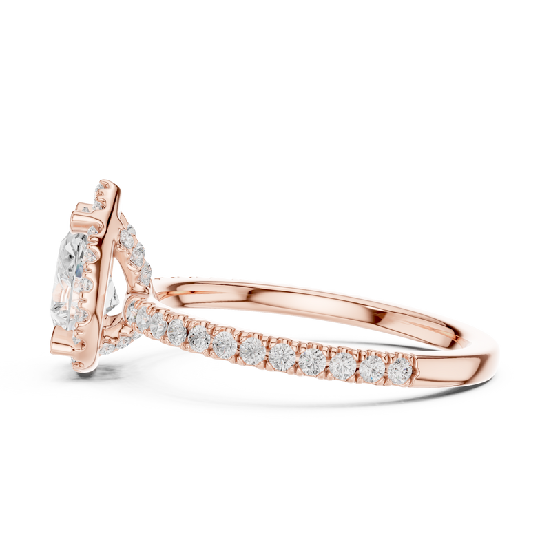 Ladies Ring DDLR-445@7 - Rose Gold - Image