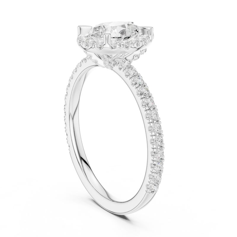 Ladies Ring DDLR-445@7 - White Gold - Image