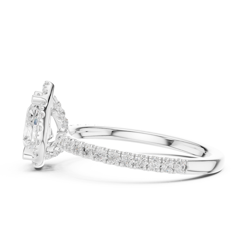 Ladies Ring DDLR-445@7 - White Gold - Image