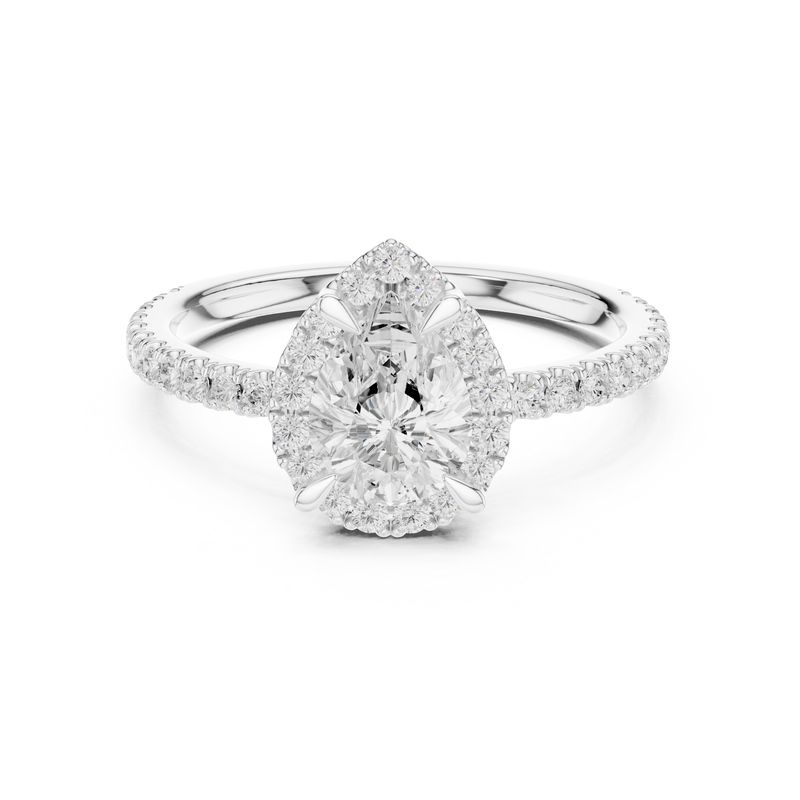 Ladies Ring DDLR-445@7 - White Gold - Image