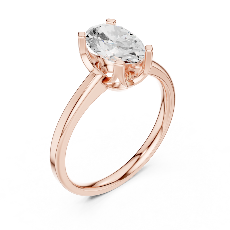 Ladies Ring DDLR-446@7 - Rose Gold - Image