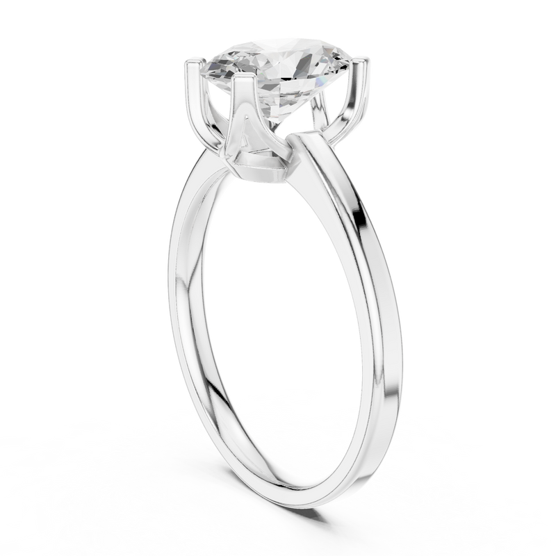 Ladies Ring DDLR-446@7 - White Gold - Image