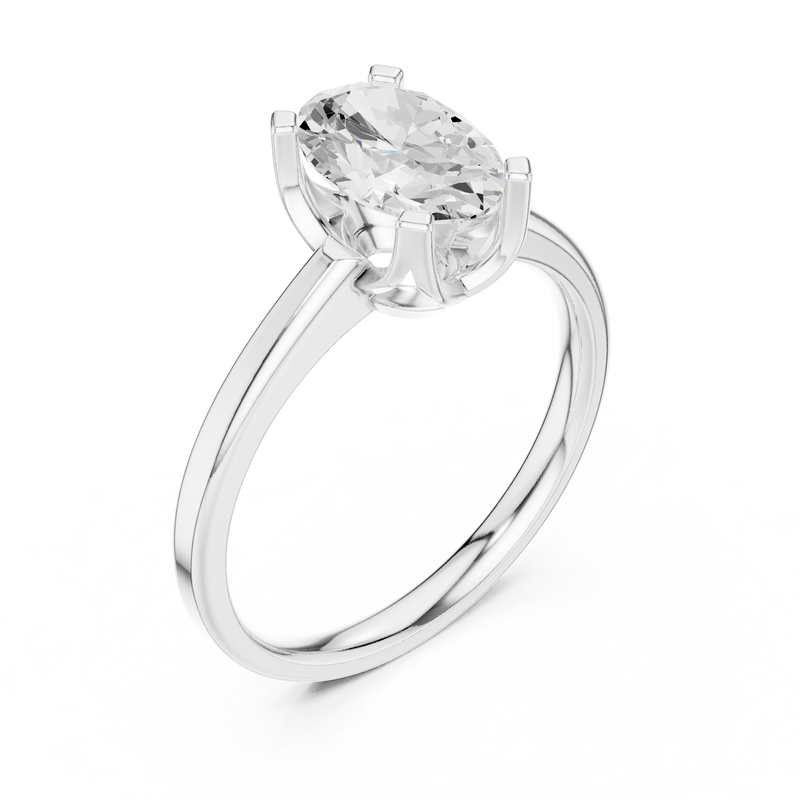 Ladies Ring DDLR-446@7 - White Gold - Image