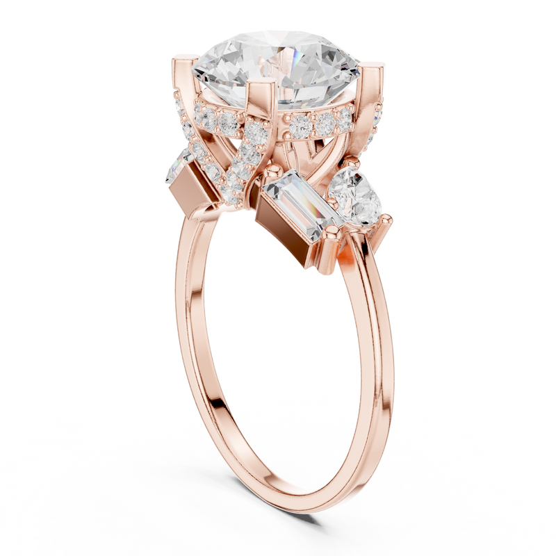 Ladies Ring DDLR-447@7 - Rose Gold - Image