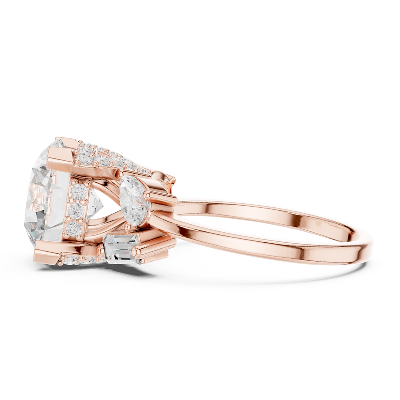 Ladies Ring DDLR-447@7 - Rose Gold - Image
