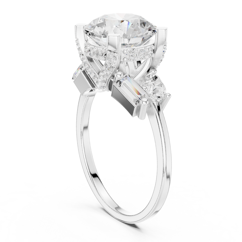 Ladies Ring DDLR-447@7 - White Gold - Image