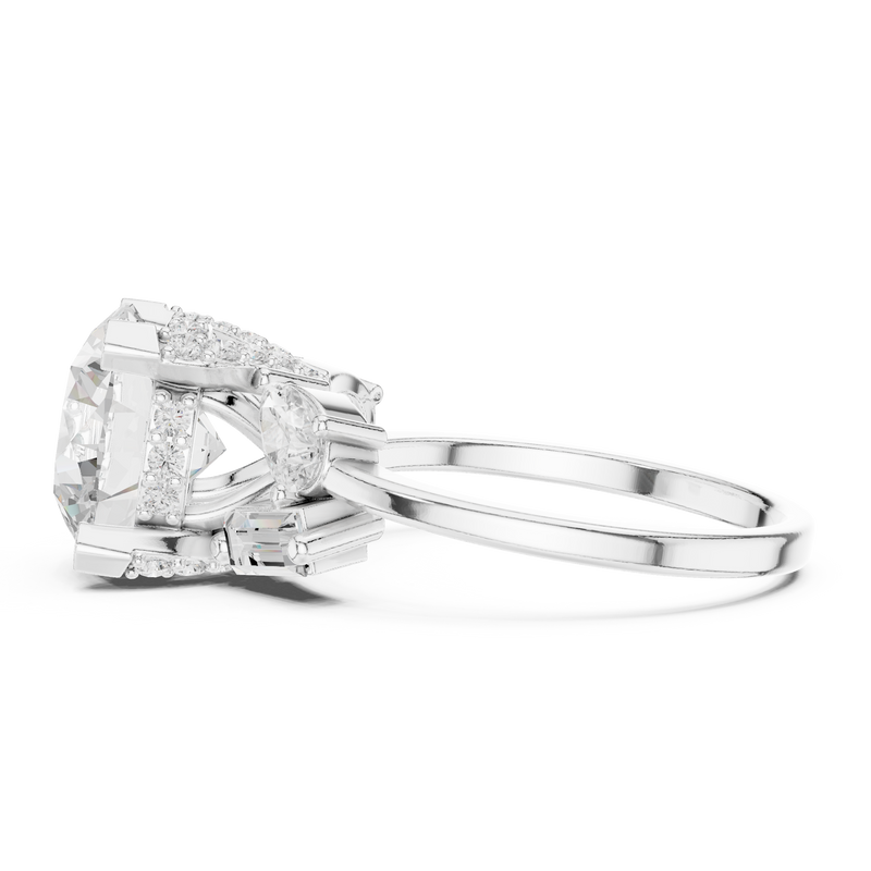 Ladies Ring DDLR-447@7 - White Gold - Image