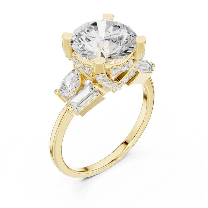 Ladies Ring DDLR-447@7 - Yellow Gold - Image