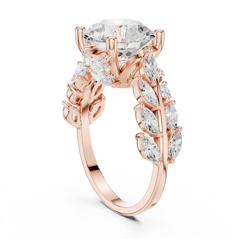Ladies Ring DDLR-448@7 - Rose Gold - Image