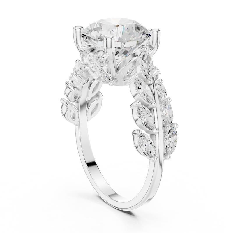 Ladies Ring DDLR-448@7 - White Gold - Image