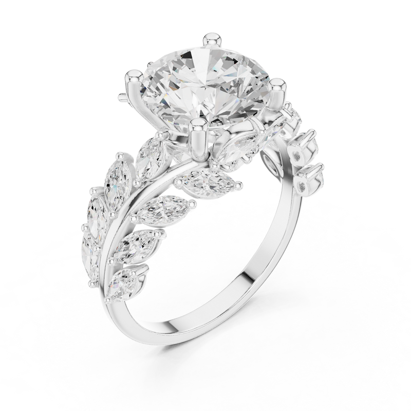 Ladies Ring DDLR-448@7 - White Gold - Image