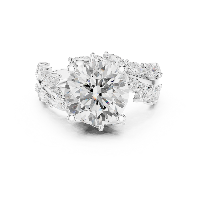 Ladies Ring DDLR-448@7 - White Gold - Image