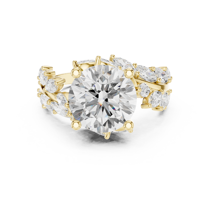 Ladies Ring DDLR-448@7 - Yellow Gold - Image