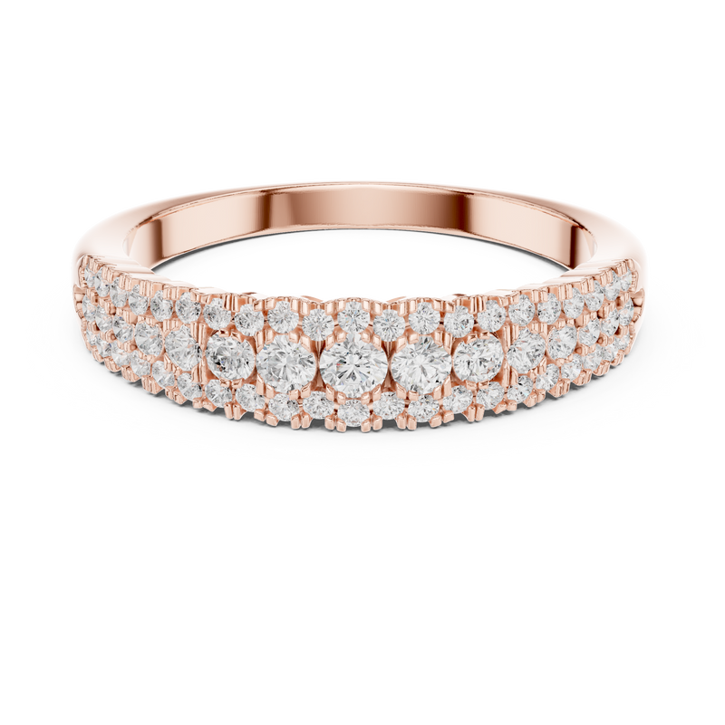 Ladies Ring DDLR-449@7 - Rose Gold - Image