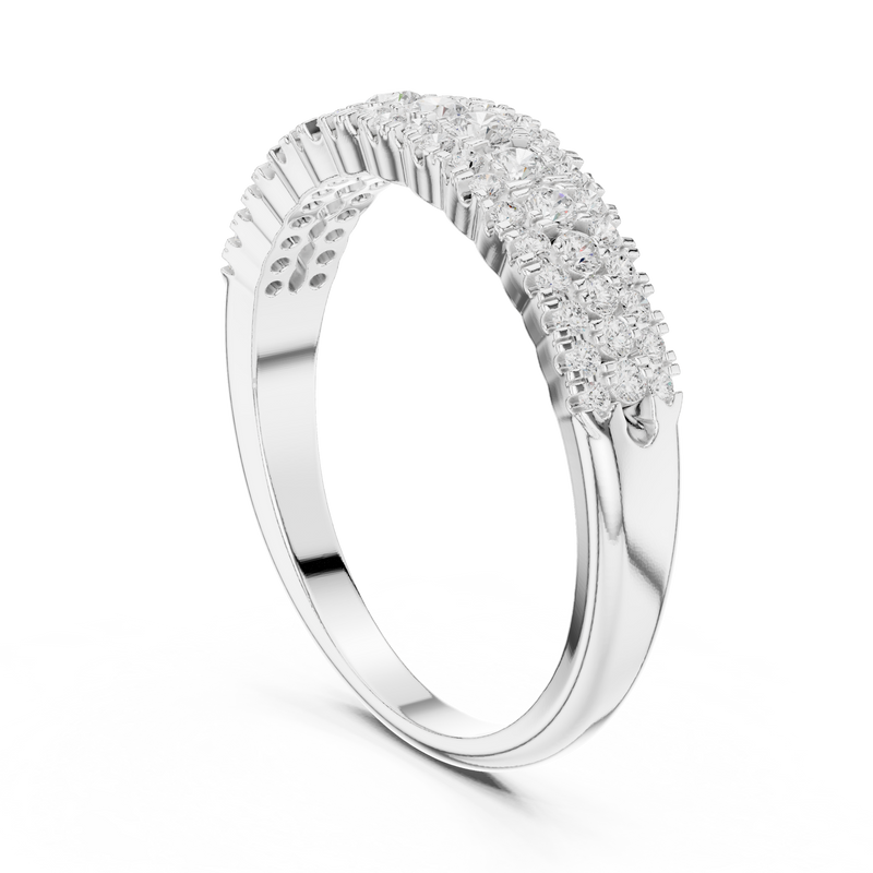 Ladies Ring DDLR-449@7 - White Gold - Image