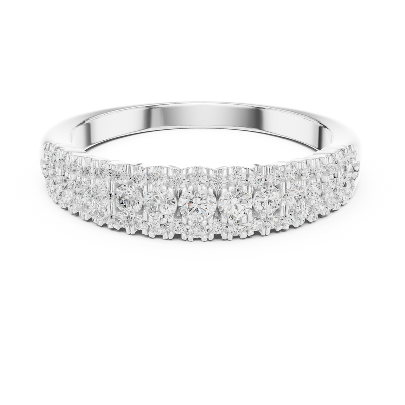 Ladies Ring DDLR-449@7 - White Gold - Image