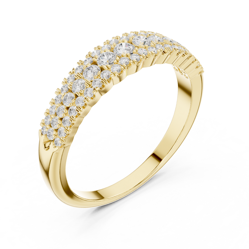 Ladies Ring DDLR-449@7 - Yellow Gold - Image